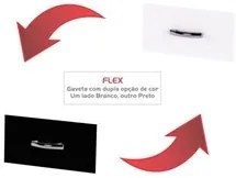 Balcão Gabinete Com Pia Inox 120cm 3 Portas e 1 Gaveta Flex Gabriela B