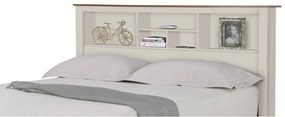 Cabeceira para Cama de Casal Cuba Off White G68 - Gran Belo