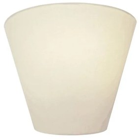Arandela Retro Cone Md-2001 Cúpula em Tecido 25/26x13cm Branco - Bivolt