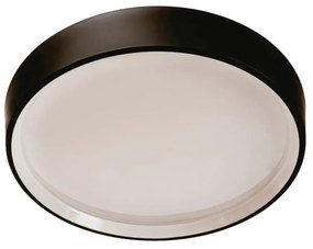 Plafon Rubi Ø34X14Cm Led 16,4W Bivolt | Usina 19060/34 (MR-T - Marrom Texturizado, 3000k)