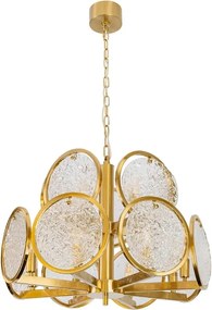 Pendente Metal Cristal Bronze