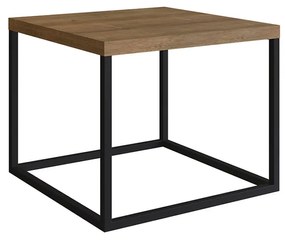 Mesa de Centro Cube Estilo Industrial Vermont Base Metálica Preto 32,5 cm A05 - D'Rossi