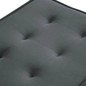 Puff Decorativo Coímbra 60x80 Suede Cinza