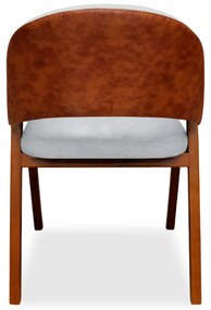 Poltrona Decorativa Suellen Linho Cinza