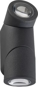 Arandela Led Alum&amp;#xED;nio Preto 10w 110&amp;#xB0; 3000k Ip54 Roll