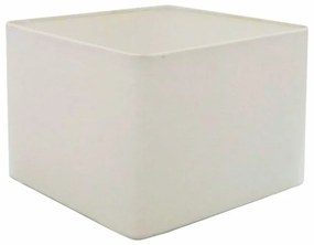 Cúpula em tecido quadrada abajur luminária cp-4270 30/35x35cm branco
