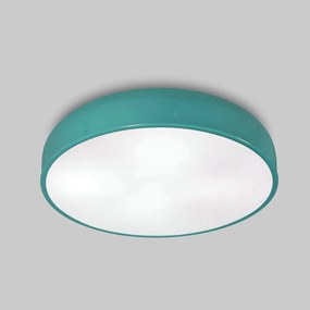 Plafon Titan Ø30X11Cm 2Xe27 Com Difusor Plano | Usina 16225/30 (BT - Branco Texturizado)