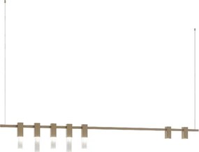 Pendente Selenita E Metal Dourado Trilho Com Spot Contemp
