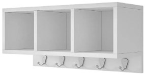 Prateleira Decorativa Cozinha Suporte C/ 5 Ganchos Moderno