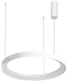 Pendente Led Metal Aluminio 36W 3000K Giro - BRANCO