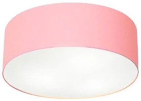 Plafon de Sobrepor Cilíndrico SP-3046 Cúpula Cor Rosa Bebê