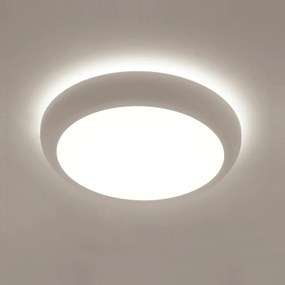 Plafon Bold Redondo Ø60X7,5Cm Led 64W Bivolt - Usina 19670/60 (ND-F - Nude Fosco, 4000k)