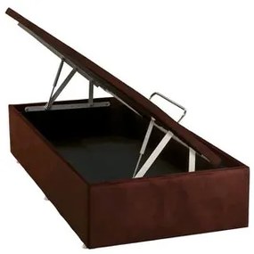 Base de Cama Box Bau Physical Camurca Marrom Solteiro 88 cm (LARG) - 52549 Sun House