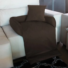 Protetor Para Sofá para Cães ou Gatos Médio Porte Fofinho Pet Protect Suede Marrom