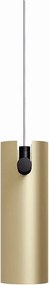 Pendente Tube Transpass Em Par 5,7X16,7X95Cm Alumínio 05Xmr16 - Qimpor... (PRETO / CHAMPANHE)