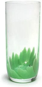 Copo Longo Multicor Verde Leitoso Colorido Murano Cristais Cadoro