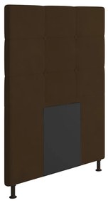 Cabeceira Stambul Para Cama Box Solteiro 90 cm Suede Marrom - D'Rossi