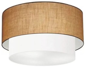 Plafon Para Corredor Cilíndrico SC-3045 Cúpula Cor Palha Branco