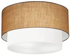 Plafon Para Corredor Cilíndrico SC-3045 Cúpula Cor Palha Branco