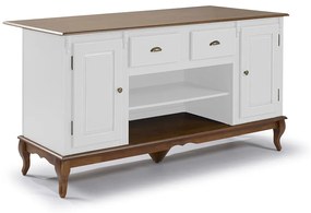 Mesa Ilha Hannover 2 Portas e 2 Gavetas Linz Móveis