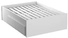Cama de Casal 147cm 4 Gavetas Dreams F04 Branco - Mpozenato