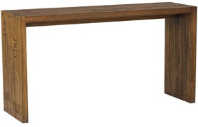 Aparador para Sala de Estar Flauer com Gravura Madeira Maciça Rustic Brown G54 - Gran Belo