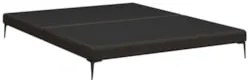Cama King Base Box 193cm Pés de Ferro Susano Sintético Marrom Z04 - Mp