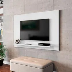 Painel Suspenso Para TV Até 50 Pol. Prateleira Flex Kenzo Branco - Bec