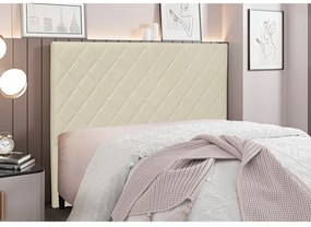 Cabeceira Cama Box King 195 cm Dubai Veludo S04 - D'Rossi - Bege
