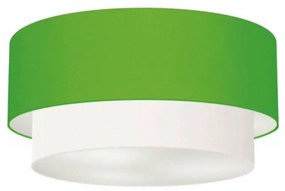 Plafon de Sobrepor Cilíndrico SP-3062 Cúpula Cor Verde Limão Branco