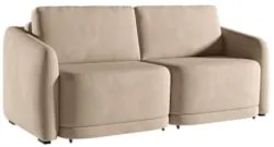 Sofá Cama Casal para Sala 236cm Polska Z08 Veludo Bege - Mpozenato