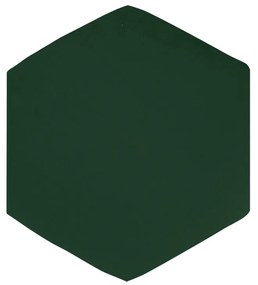 Puff Aramado Hexágono Decorativo Industrial Cobre com Suede D03 - D'Rossi - Verde