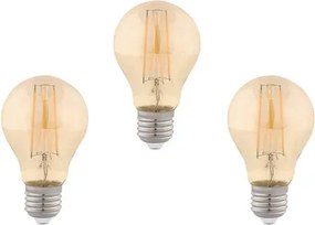Kit 3 Lâmpadas Bulbo Filamento Led 2W Vintage