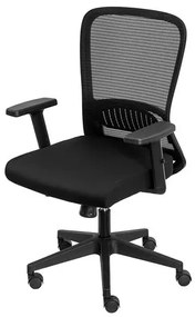 Cadeira Office Koda Tela Preta Sistema Relax - 79329 Sun House