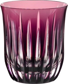 Copo de Cristal Lapidado p/ Whisky - Ametista - Sottile Casa  Ametista