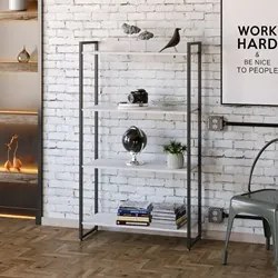 Estante Livreiro Dynamica Industrial 80cm 4 Prateleiras C08 Branco Che