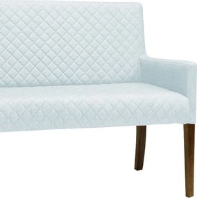 Poltrona 2 Lugares Liverpool Sala de Estar Tressê PU Sintético Branco G15 - Gran Belo