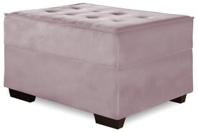 Puff Decorativo Coímbra 60x80 Suede Crepe
