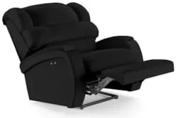 Poltrona do Papai Reclinável Kalie Power Touch USB FH9 PU Preto - Mpoz