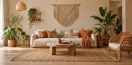 Styl boho: kolory, materiały i pomysły do salonu i sypialni