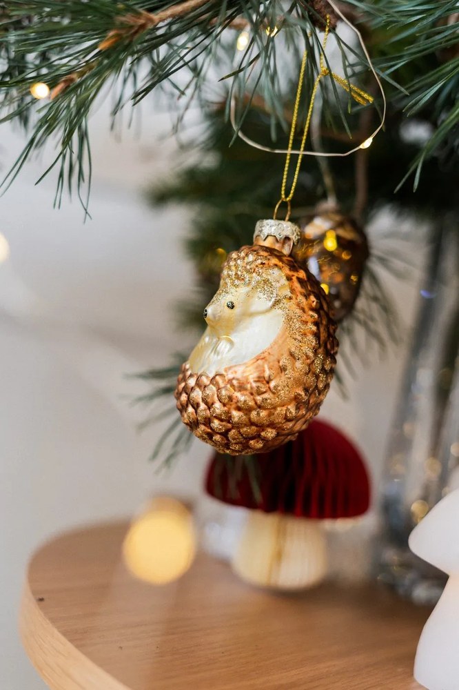 Papierowa ozdoba świąteczna wykonana ręcznie ø 5 cm Honeycomb Mushroom – Sass &amp; Belle