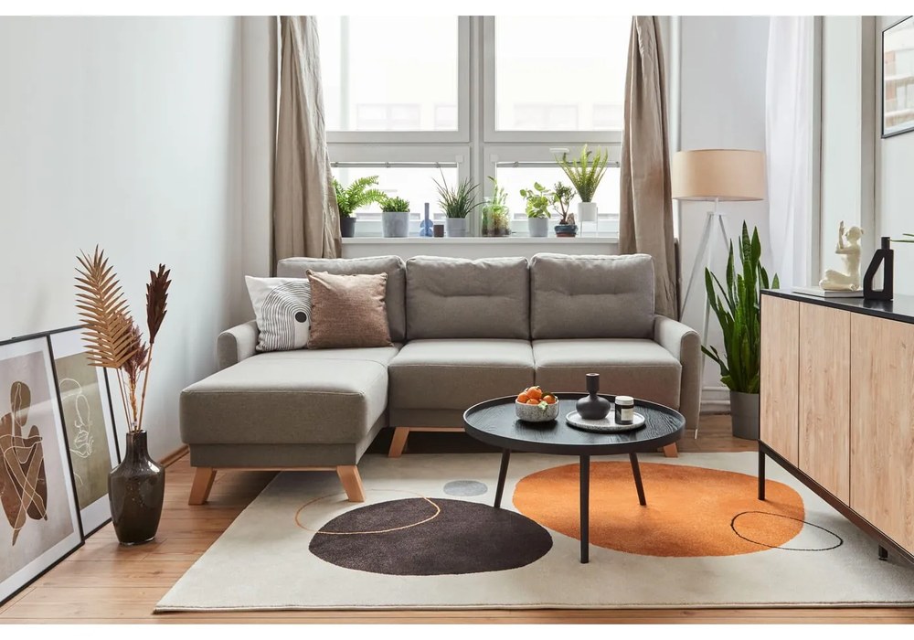 Czarny stolik WOOOD Mesa, Ø 78 cm