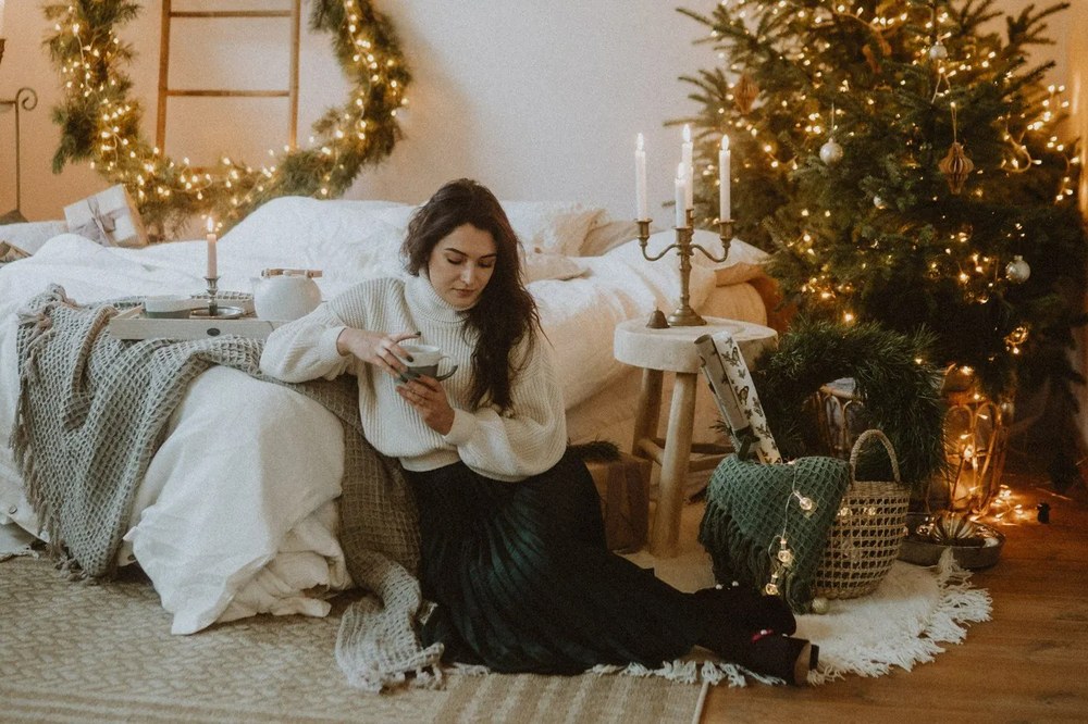 Beżowy wełniany dywan Bloomingville Nature, ⌀ 110 cm