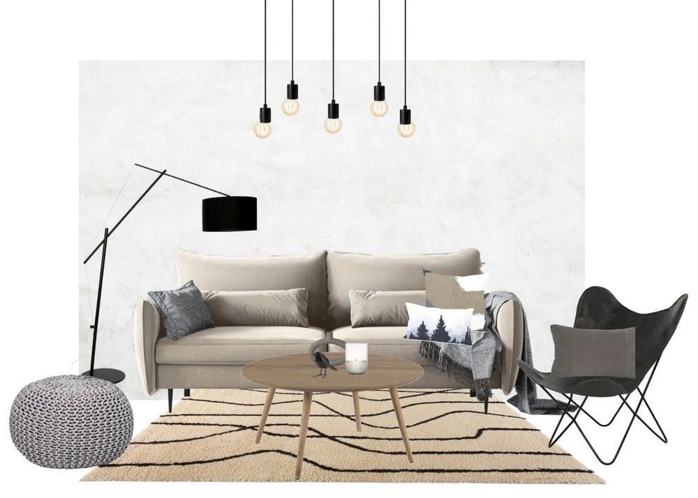 Beżowa sofa rozkładana ze schowkiem Cosmopolitan Design Vermont