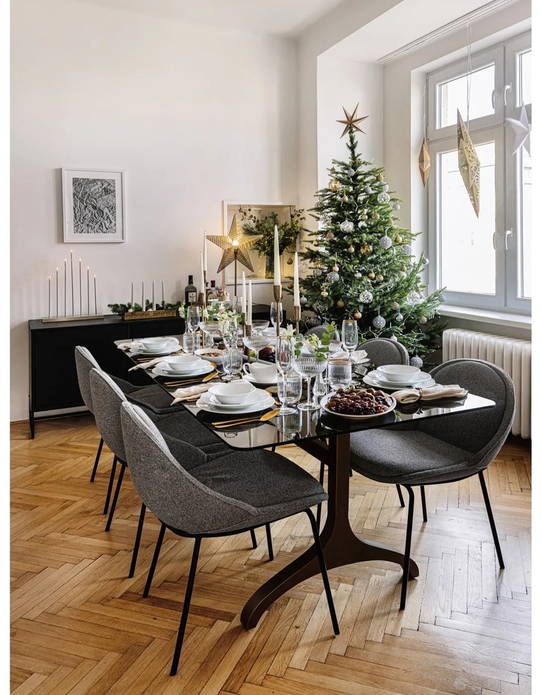 Dekoracja świetlna w kolorze złota ze świątecznym motywem ø 48 cm Rustic – Markslöjd