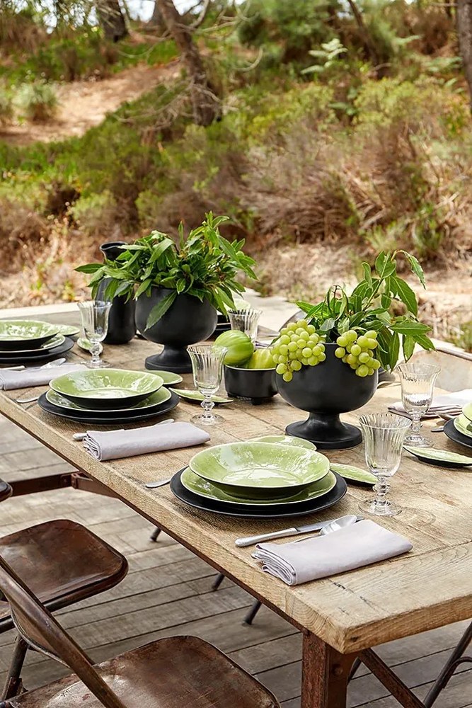 Jasnozielony talerz kamionkowy Costa Nova Riviera, ⌀ 27 cm