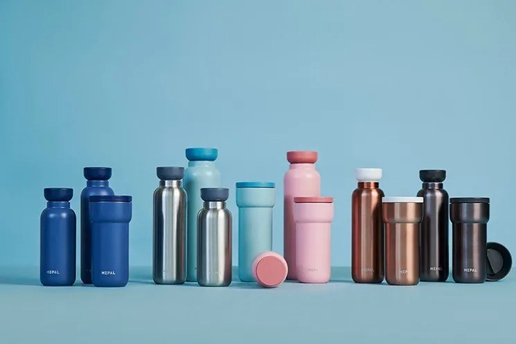 Ciemnoniebieska butelka ze stali nierdzewnej 350 ml Nordic denim – Mepal