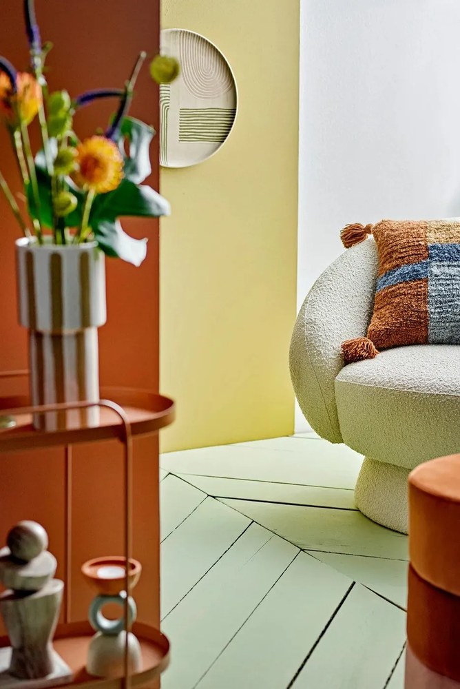 Poduszka dekoracyjna z mieszanki wełny 45x45 cm Centro – Bloomingville