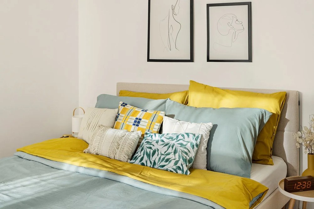 Budzik w dekorze drewna Karlsson Tube, 21x9 cm