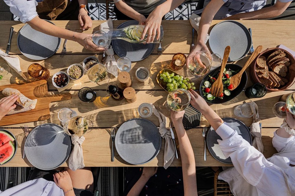 18-częściowy zestaw szarych naczyń z kamionki Bonami Selection Malia